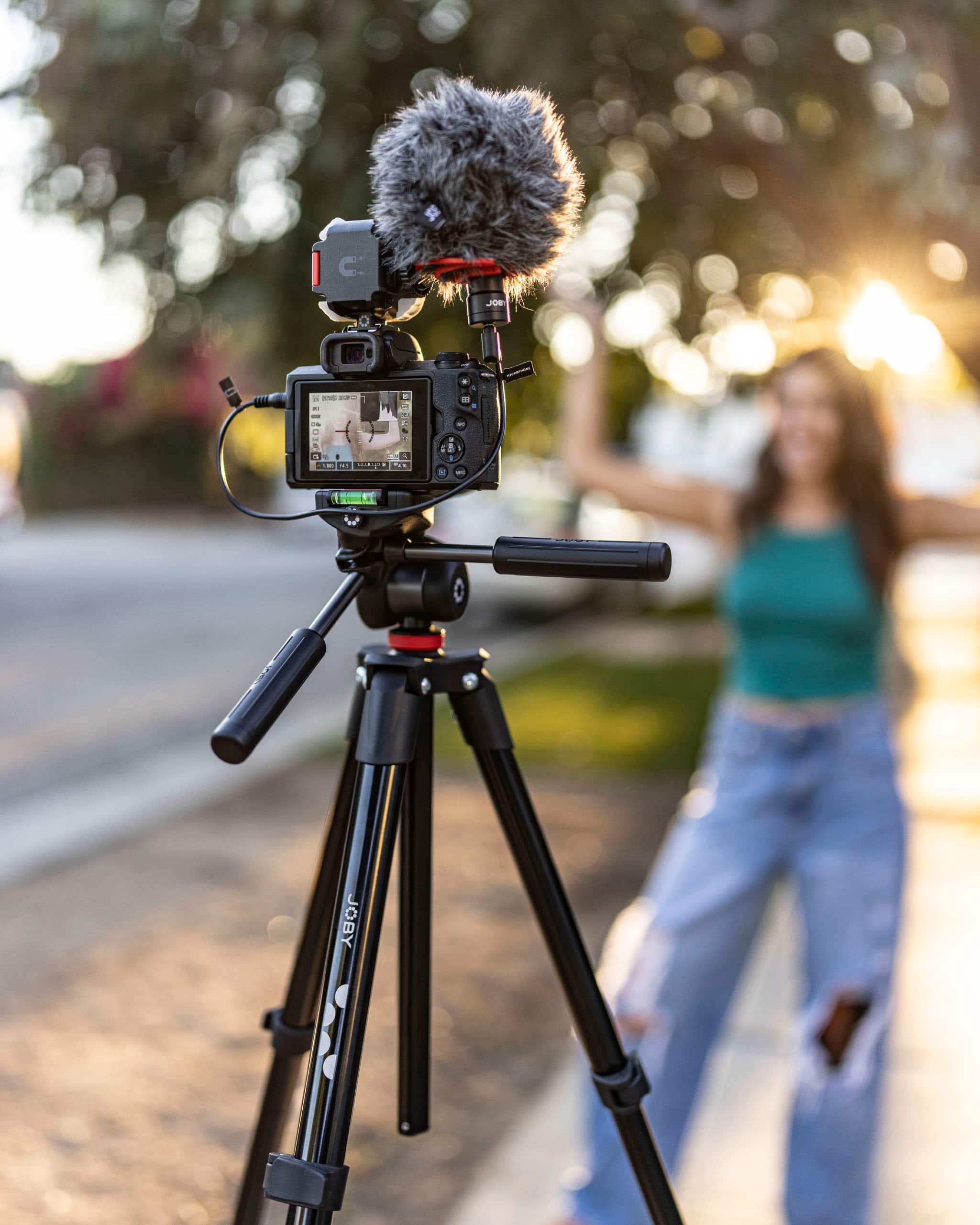 Alt View 11. JOBY - Compact Advanced Smart 65" Tripod Kit - Black.