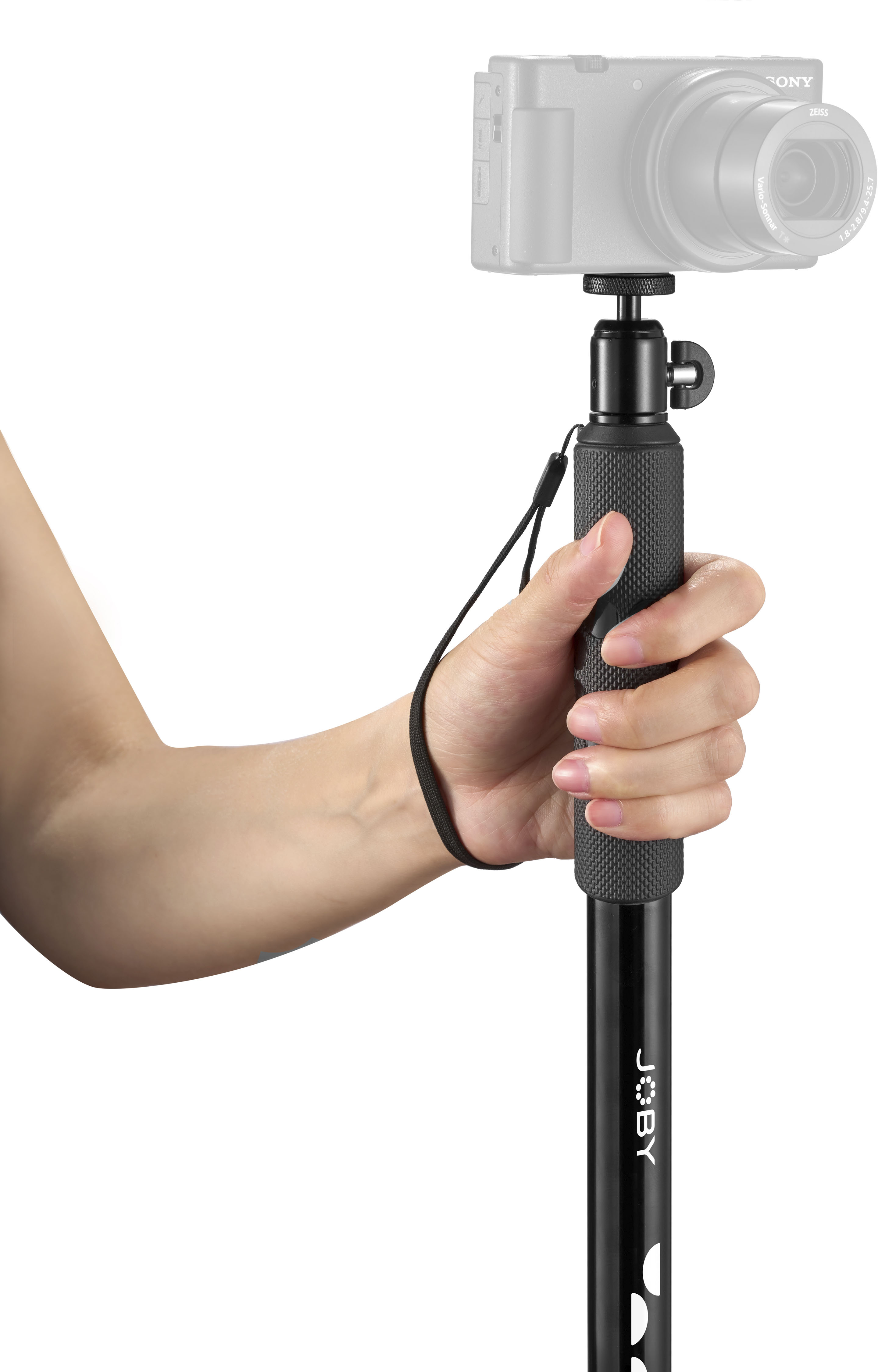 Left View: JOBY - Compact 2-in-1 53" Monopod