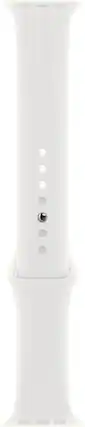 Angle. Apple - Sport Band S/M for Apple Watch 41mm - White.