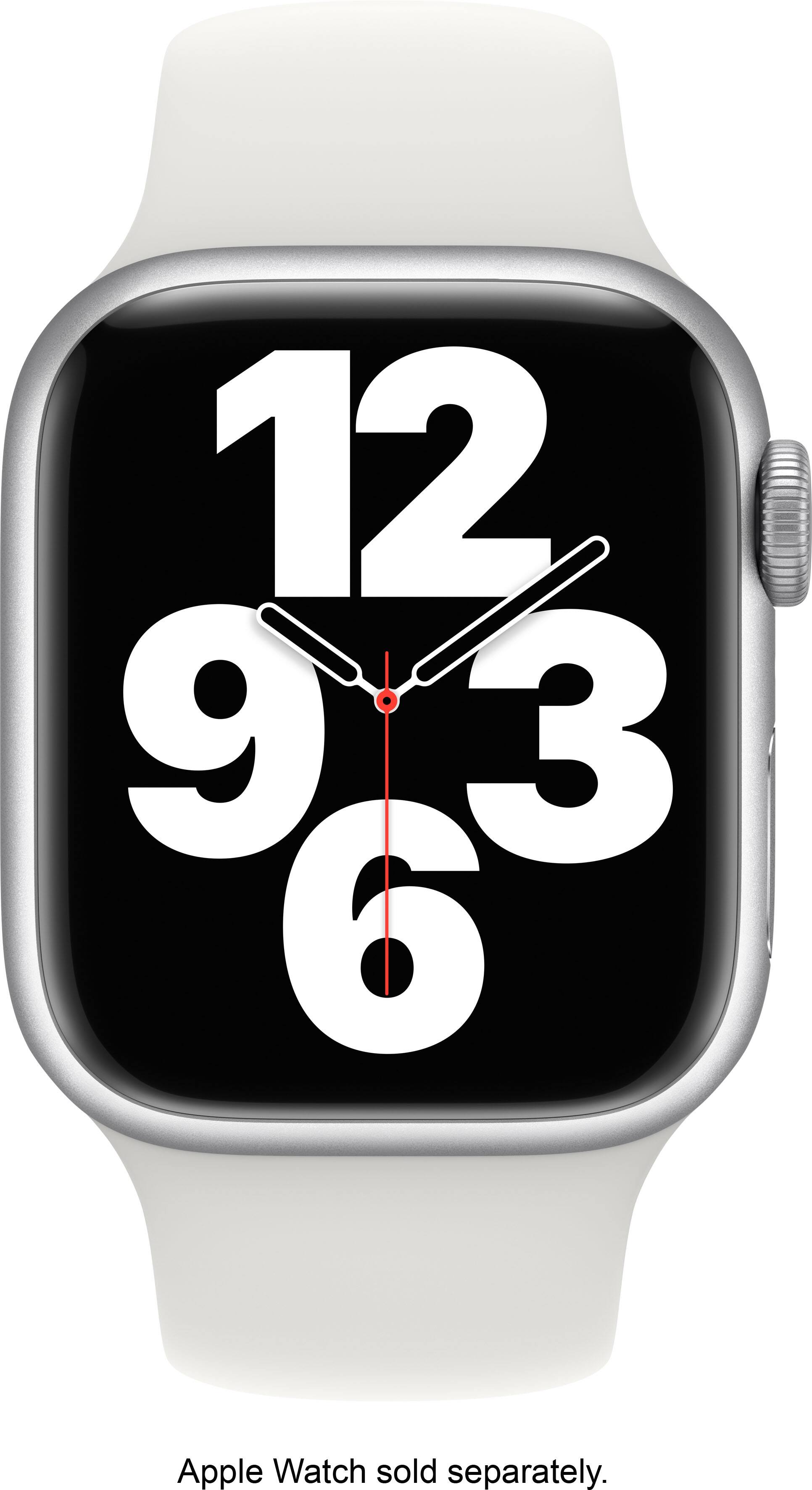 Left. Apple - Sport Band S/M for Apple Watch 41mm - White.