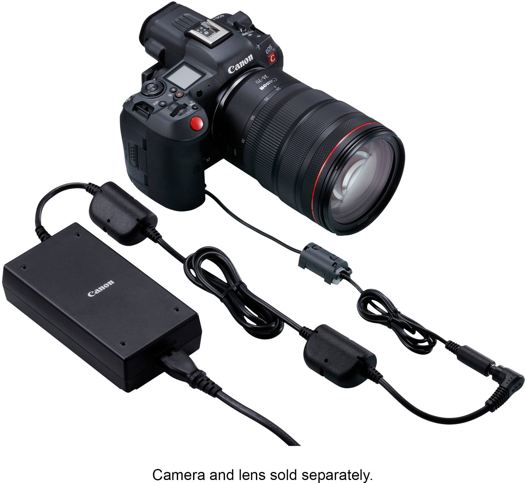 Angle. Canon - DC Coupler DR-E6C for EOS R Series Cameras - Black.