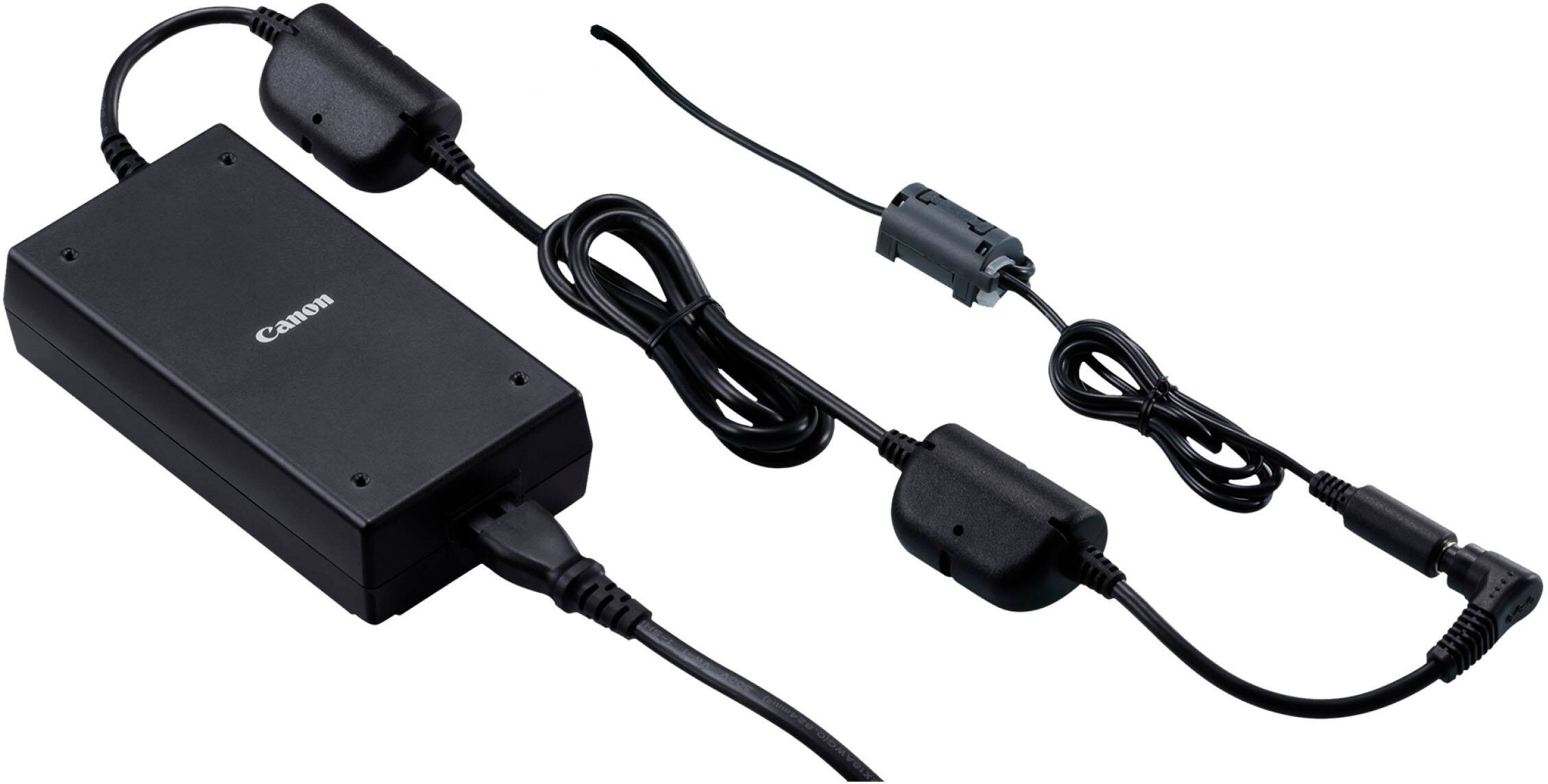 Left. Canon - DC Coupler DR-E6C for EOS R Series Cameras - Black.