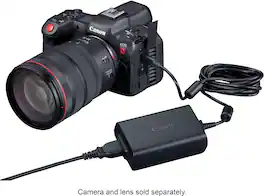 Canon - DC Coupler DR-E6C for EOS R Series Cameras - Black
