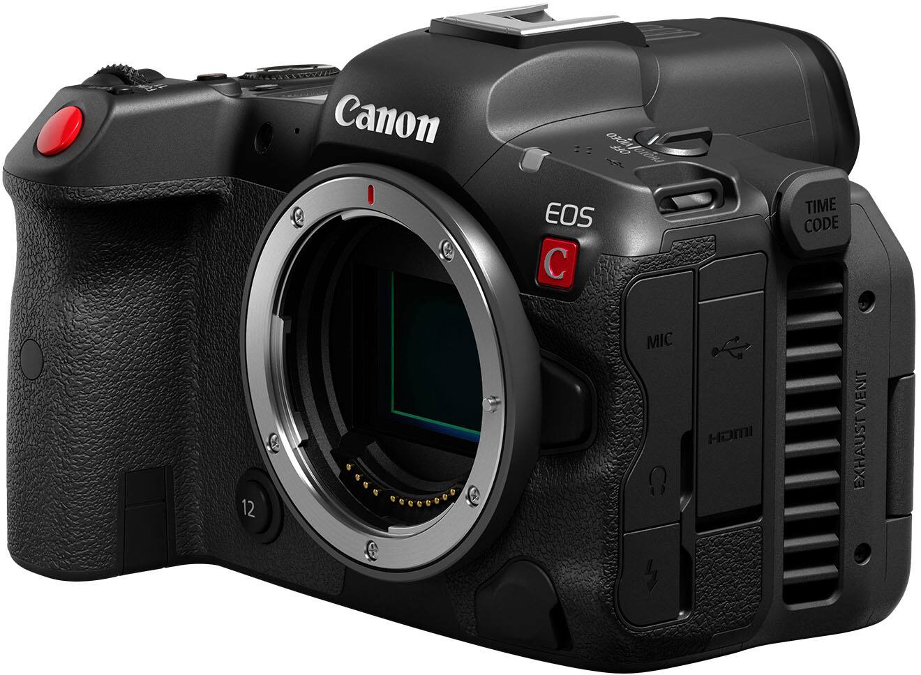 Left. Canon - EOS R5 C 8K Video Mirrorless Cinema Camera (Body Only) - Black.