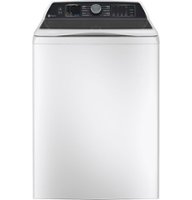 GE Profile - 5.4 Cu Ft High Efficiency Smart Top Load Washer with Smarter Wash Technology, Easier Reach & Microban Technology - White - Front_Zoom