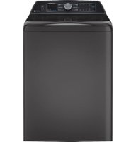 GE Profile - 5.3 Cu Ft High Efficiency Smart Top Load Washer with Smarter Wash Technology, Easier Reach & Direct Drive Motor - Diamond Gray - Front_Zoom