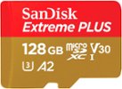 SanDisk - Extreme PLUS 128GB MicroSDXC UHS-I Memory Card