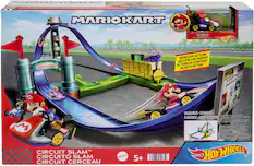 Front. Hot Wheels - MarioKart Circuit Slam Track Set.