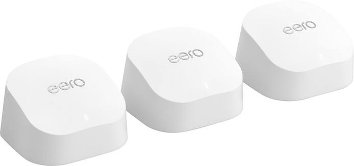 eero - 6+ Dual-band Mesh Wi-Fi 6 System (3-pack) - White
