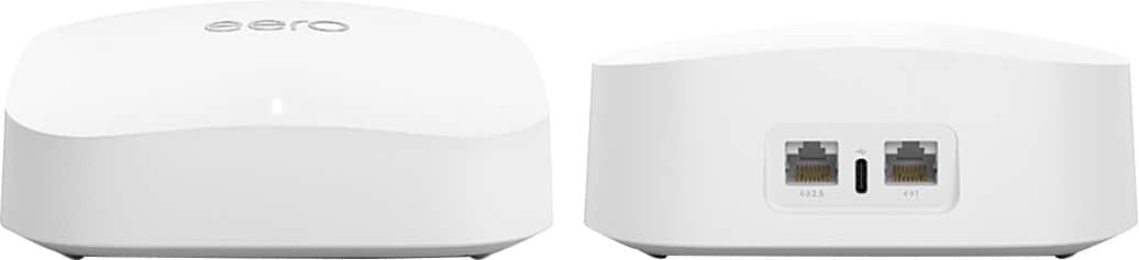 Angle. eero - Pro 6E AXE5400 Tri-Band Mesh Wi-Fi 6E Router - White.