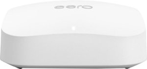 eero - Pro 6E AX5400 Tri-Band Mesh Wi-Fi 6E Router - White - Front_Zoom