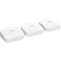 3-Pack Amazon eero Pro 6E AX5400 Tri-Band Gigabit Mesh Wi-Fi 6E Router System, Built-In Zigbee Smart Home Hub, up to 6,000 sq ft (White)