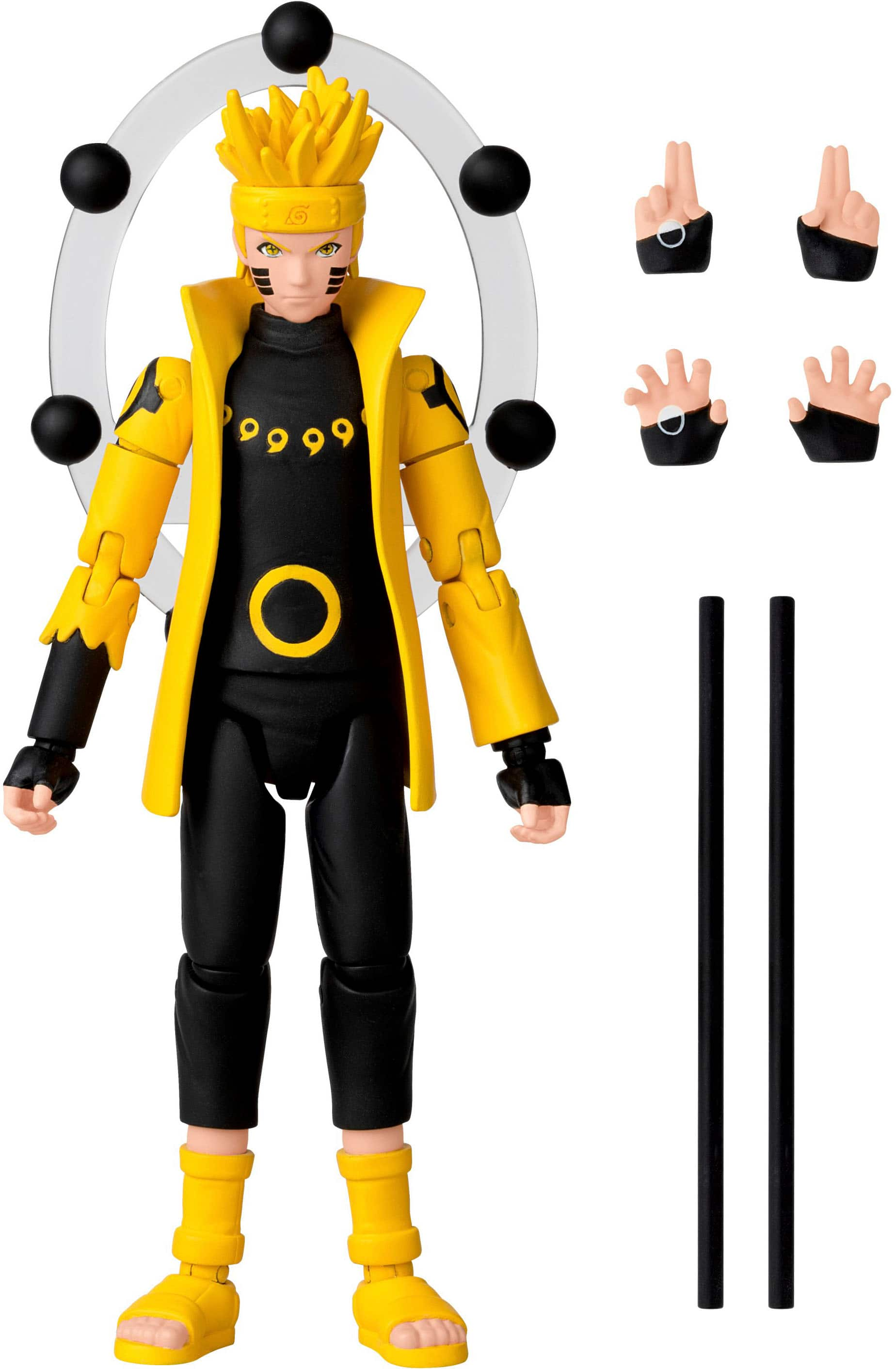 Bandai Anime Heroes Naruto 6.5 Action Figure Uzumaki Naruto Sage of Six  Paths Mode 36908 - Best Buy