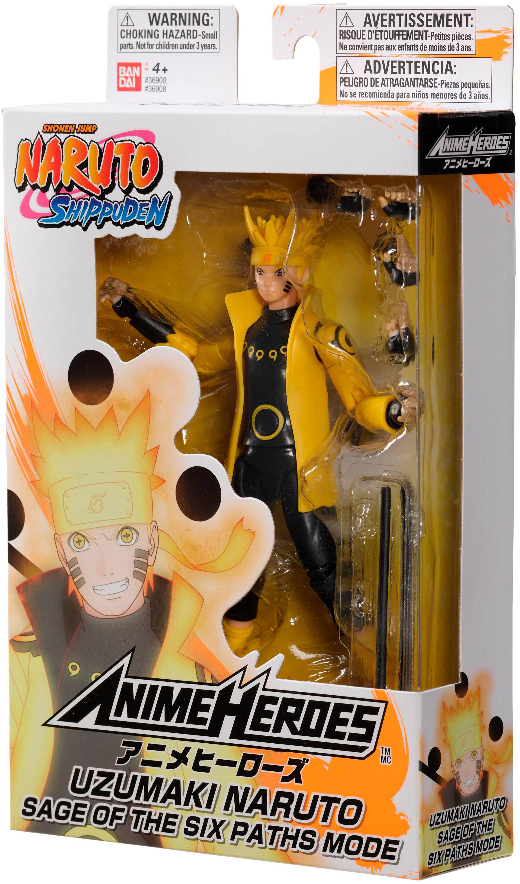 Bandai Anime Heroes Naruto 6.5 Action Figure Uzumaki Naruto Sage of Six  Paths Mode 36908 - Best Buy