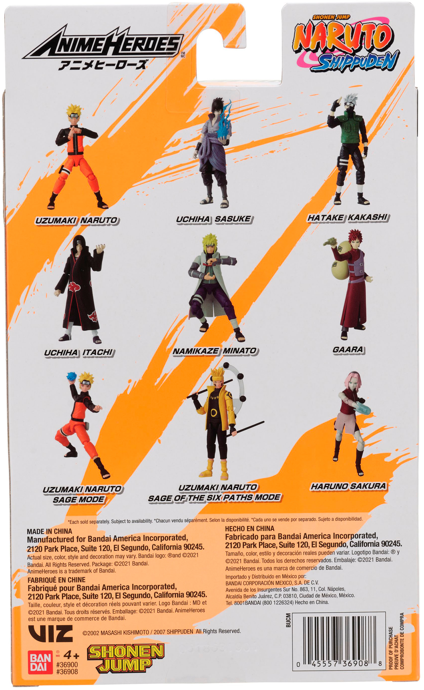  ANIME HEROES - Naruto - Naruto Uzumaki Sage of Six Paths Mode  Action Figure : Everything Else