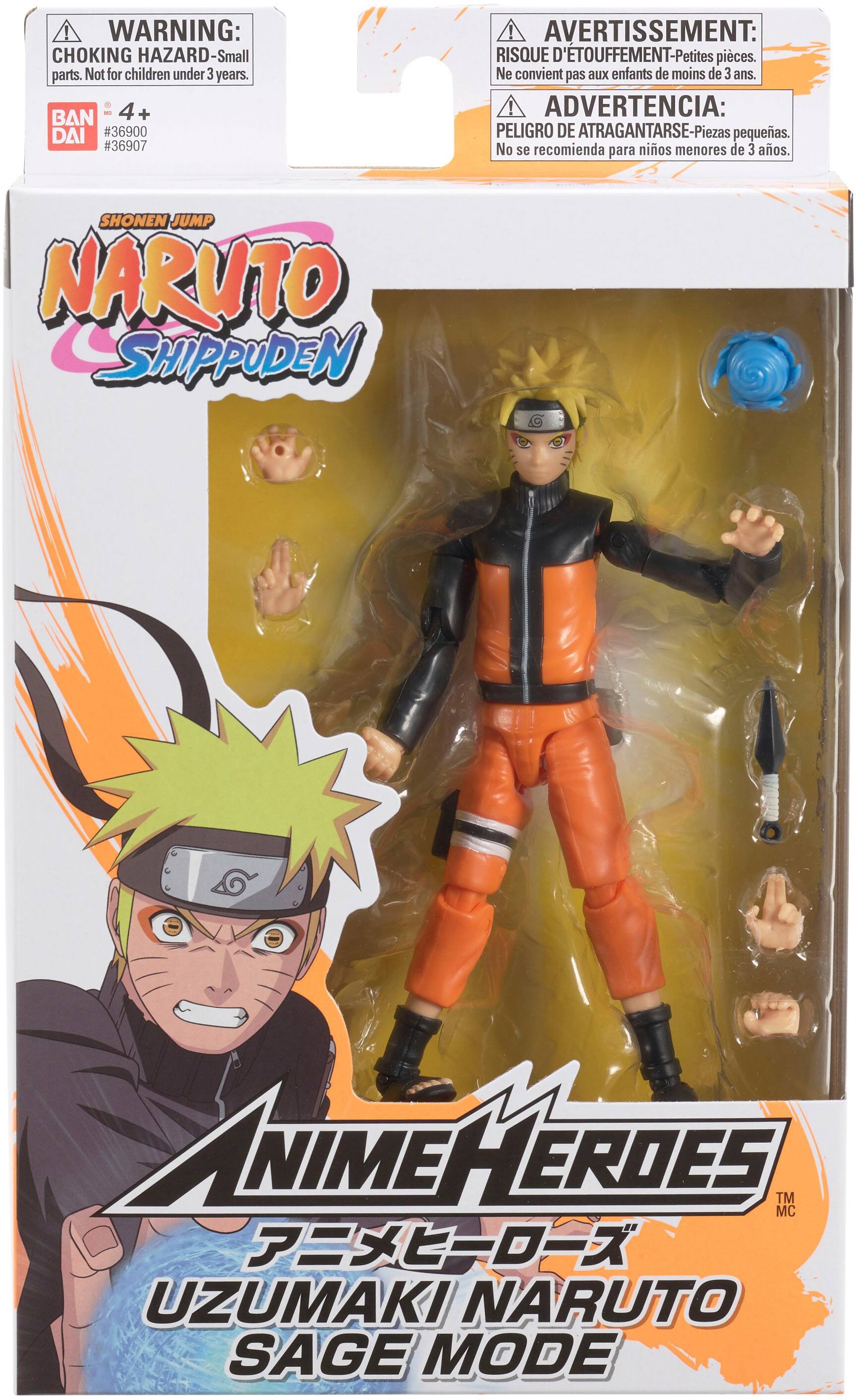 Customer Reviews Bandai Anime Heroes Naruto 65 Action Figure Uzumaki Naruto Sage Mode 36907 0959