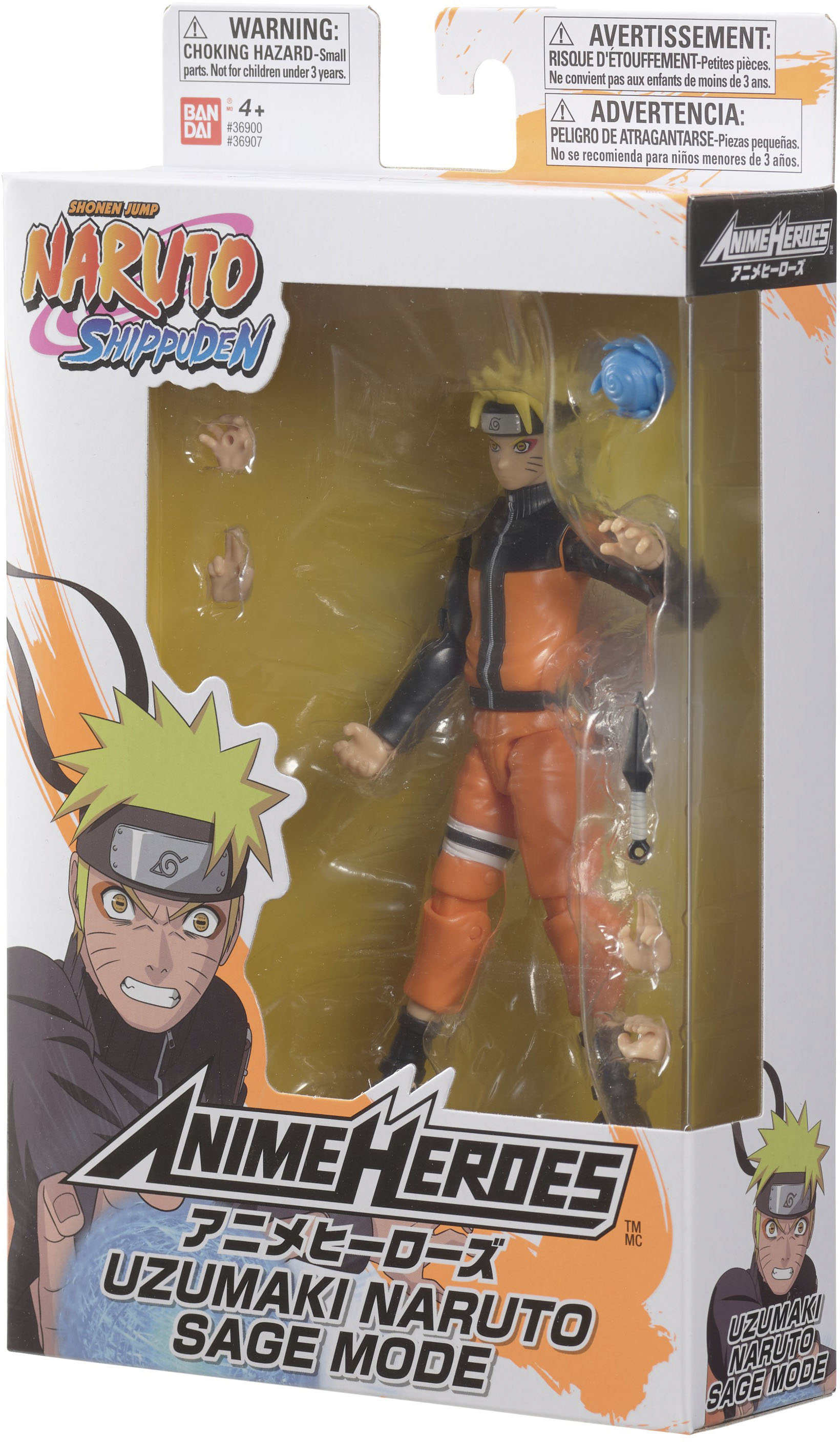 Best Buy: Bandai Anime Heroes Naruto 6.5 Action Figure Uzumaki Naruto Sage  of Six Paths Mode 36908