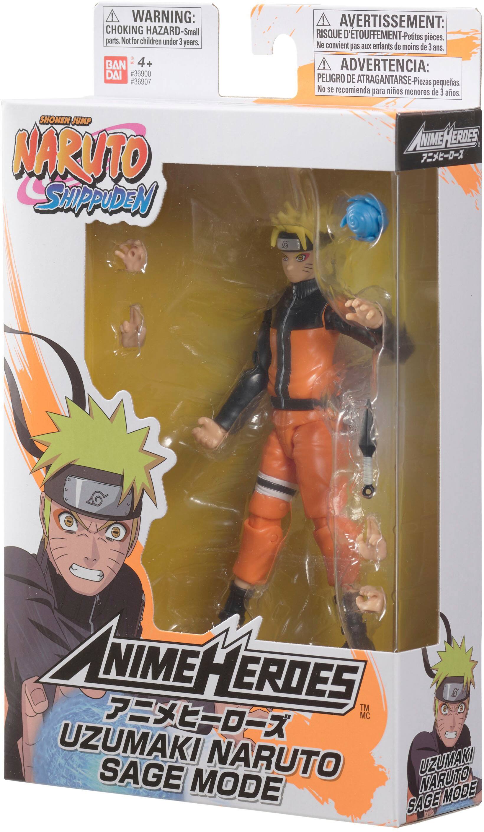 Bandai Naruto Shippuden Naruto Uzamaki Saga Mode Anime Heroes 15 cm  Multicolor