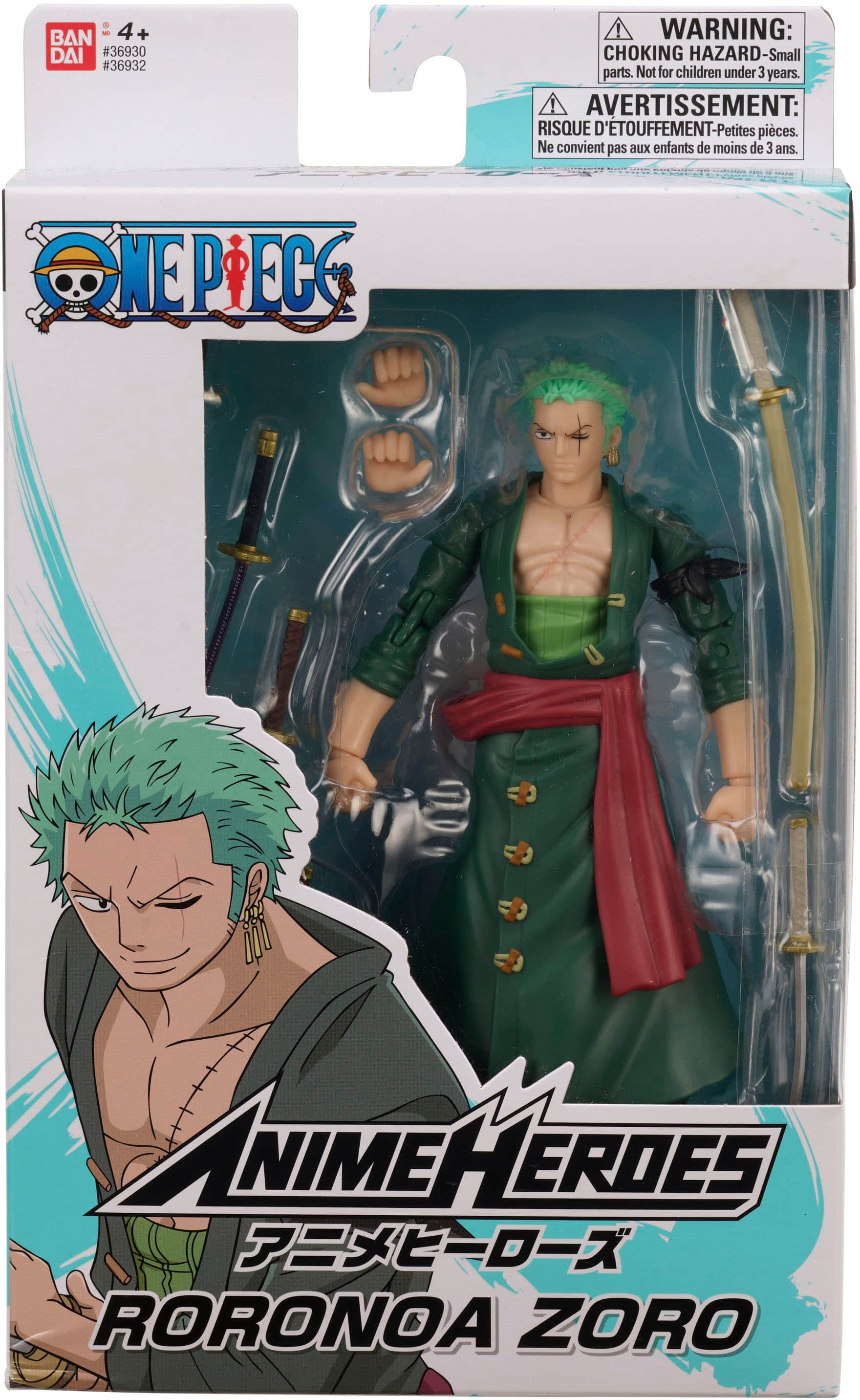 Zoro for $20!!! Unboxing One Piece Anime Heroes Action Figure in 4K 