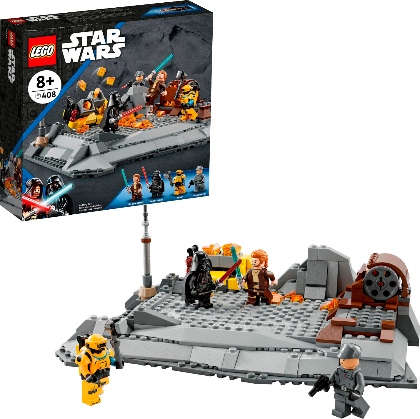 Udførelse universitetsstuderende Regulering LEGO Star Wars Obi-Wan Kenobi vs. Darth Vader 75334 Toy Building Kit (408  Pieces) 6378939 - Best Buy