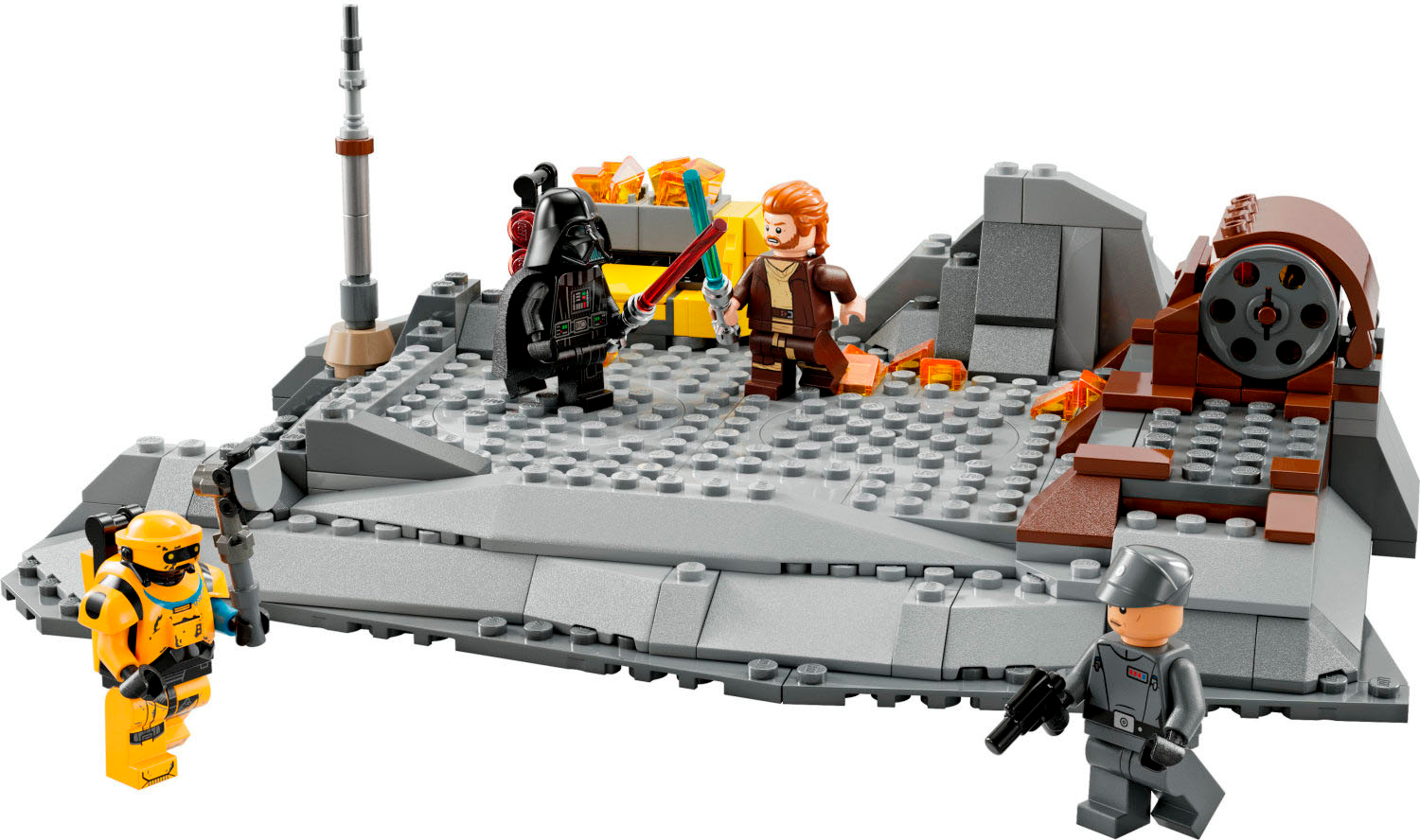 Star Wars Obi-Wan Kenobi vs. Darth Vader Toy Building Kit (408 Pieces) 6378939 - Best Buy