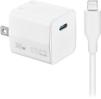 Insignia™ - 30W USB-C Super-Fast Charge Kit for iPhone 14 Pro Max, iPhone 14 Plus, iPhone 13 Pro Max - White - Front_Zoom