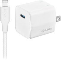 Insignia™ - 20W USB-C Fast Charger Kit for iPhone 14/13/12/11/X/8 series, iPhone SE - White - Front_Zoom