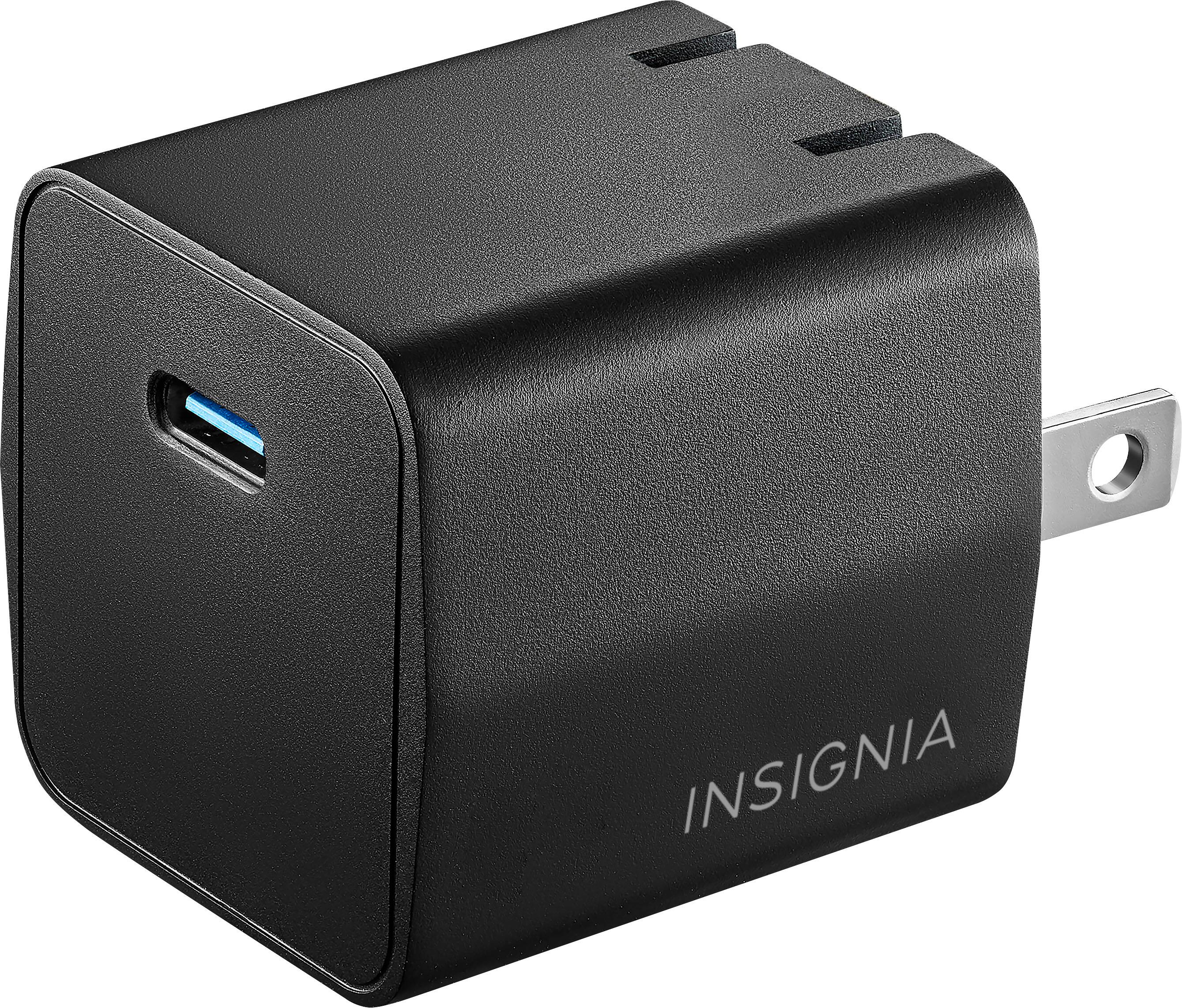 Alt View 11. Insignia™ - 25W Foldable Compact USB-C Wall Charger for Samsung Smartphones, iPhone, Tablets and More - Black.
