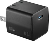 25W USB-C Fast Charging Wall Charger, Black Mobile Accessories