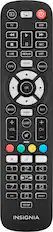 Front. Insignia™ - 3-Device Universal Remote - Black.