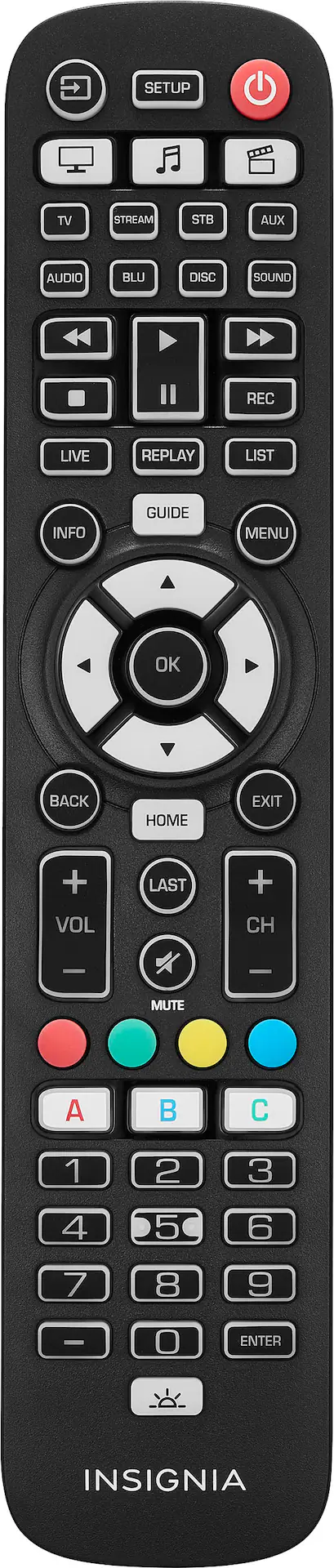 Insignia 8-Device Backlit Universal Remote