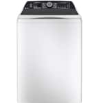 GE Profile - 5.3 Cu. Ft. High Efficiency Smart Top Load Washer with Smarter Wash Technology, Easier Reach & Direct Drive Motor - White