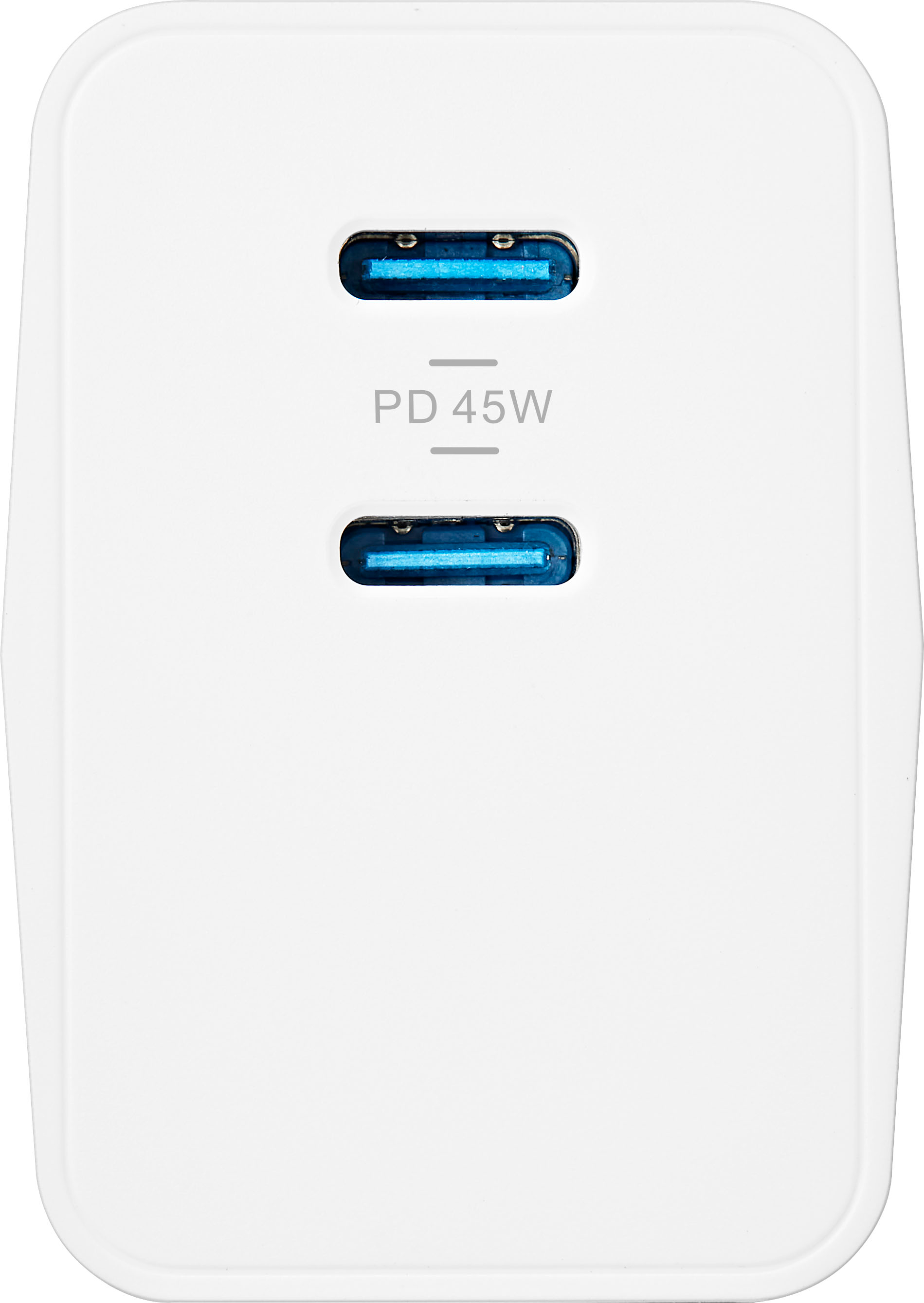 Insignia 45W Dual Port USB-C Compact Wall Charger for All Mobile Devices - White - Each