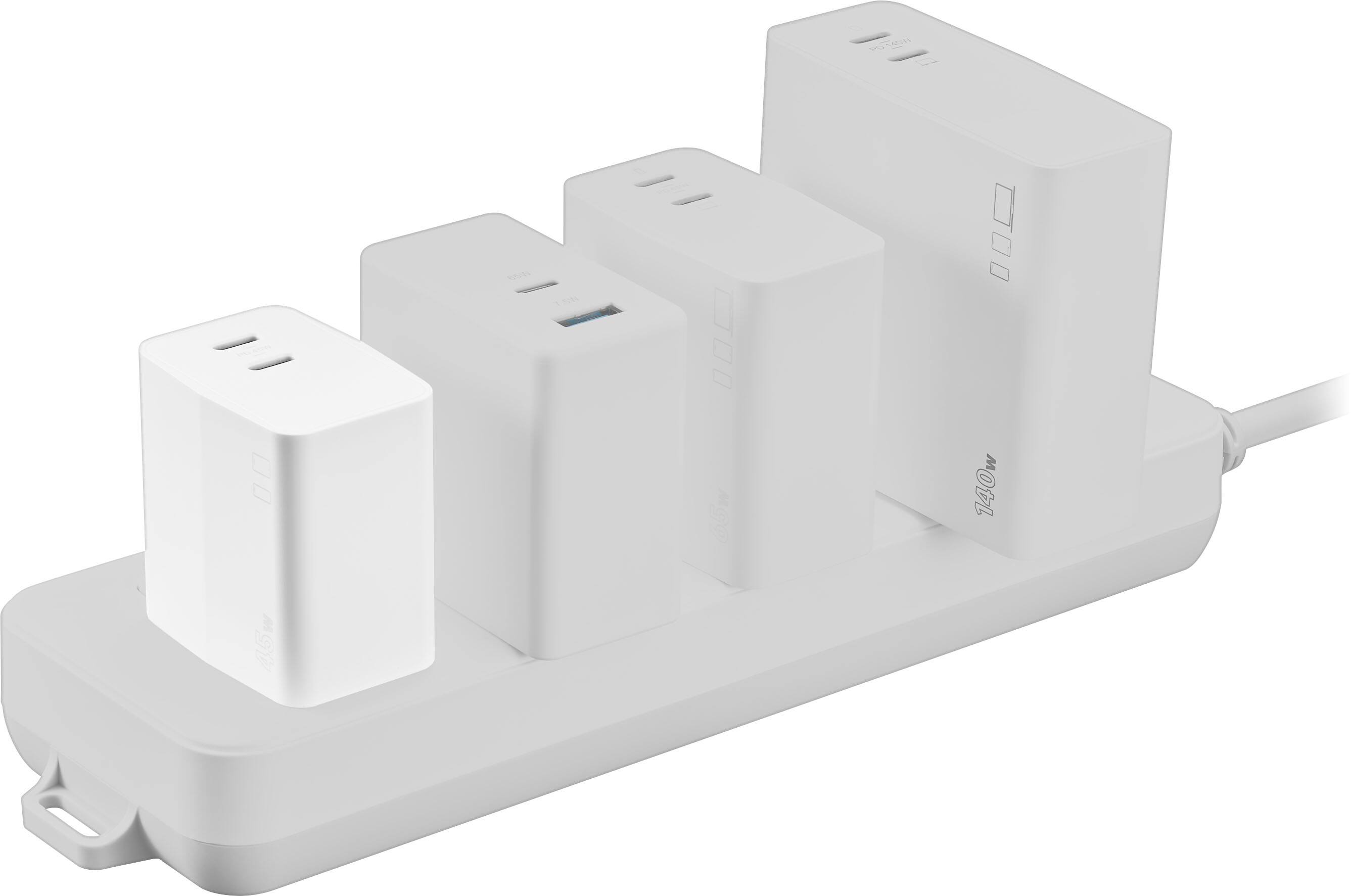Alt View 17. Insignia™ - 45W Foldable Compact Dual USB-C Wall Charger for Samsung Smartphones, iPhone, Tablets, Chromebook and More - White.