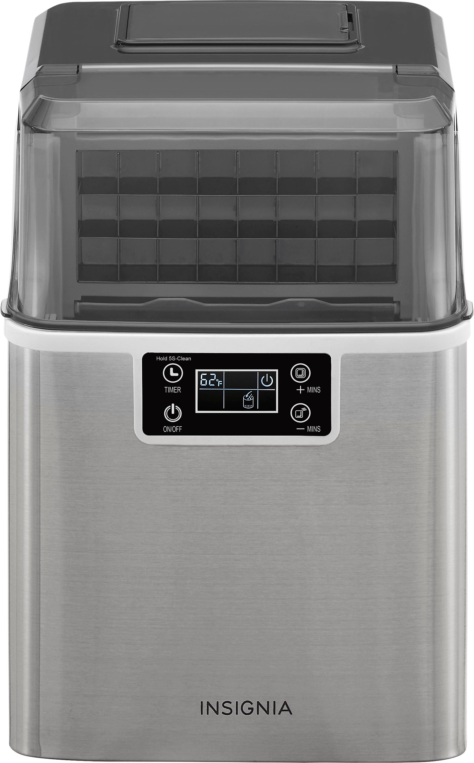 Insignia™ Portable Clear Ice Maker with Auto Shut-off Stainless Steel  NS-IMC44S3 - Best Buy