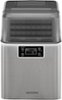 Insignia™ - Portable Clear Ice Maker with Auto Shut-off - Stainless Steel