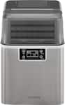 Insignia™ - Portable Clear Ice Maker with Auto Shut-off - Stainless Steel