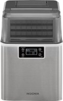 Insignia™ - Portable Clear Ice Maker with Auto Shut-off - Stainless Steel - Front_Zoom