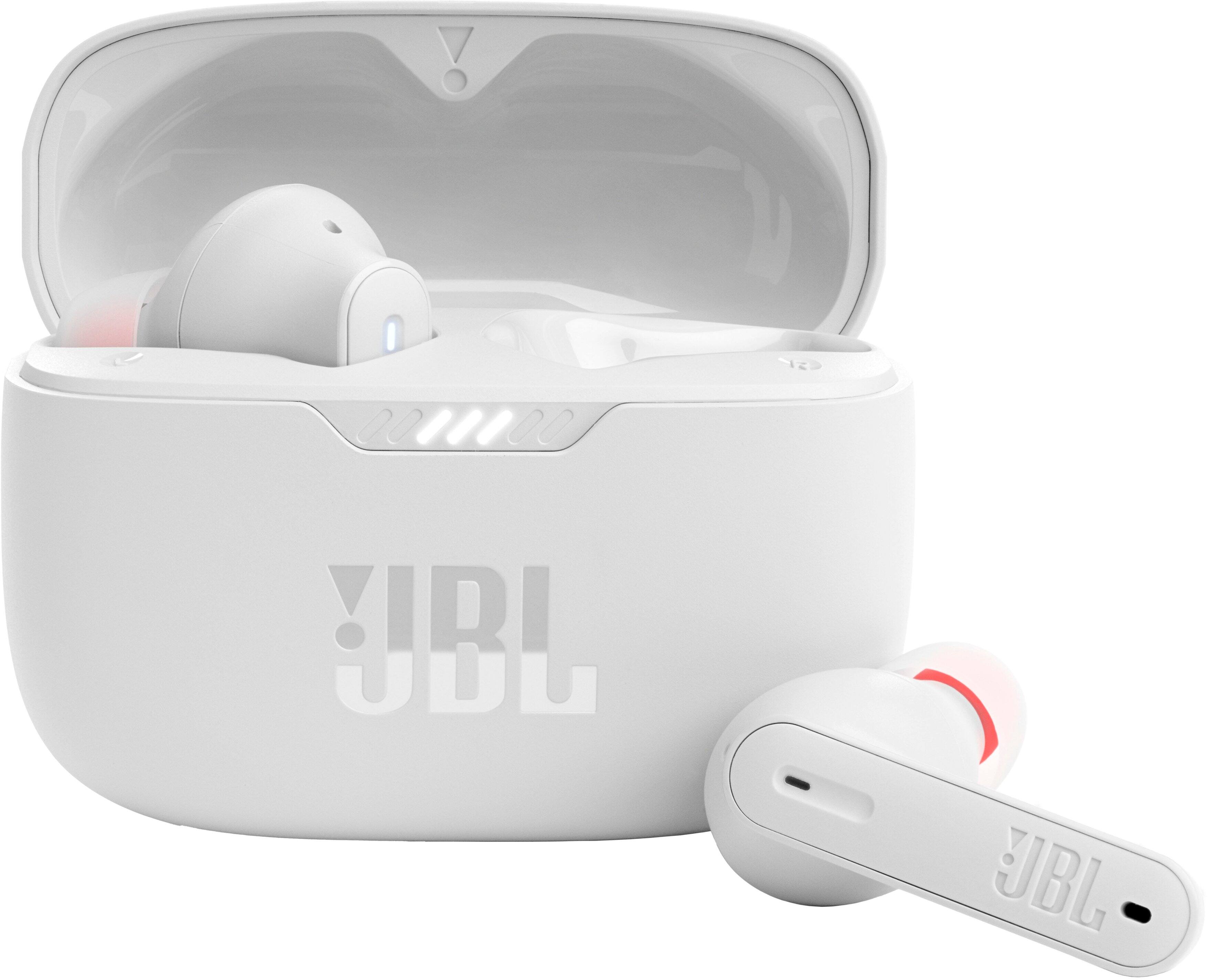 JBL - Tune 230NC True Wireless Noise Cancelling In-Ear Earbuds - White