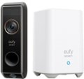 Front. eufy Security - Smart Wi-Fi Dual Cam Video Doorbell 2K Battery Operated/Wired with Google Assistant and Amazon Alexa - Black.