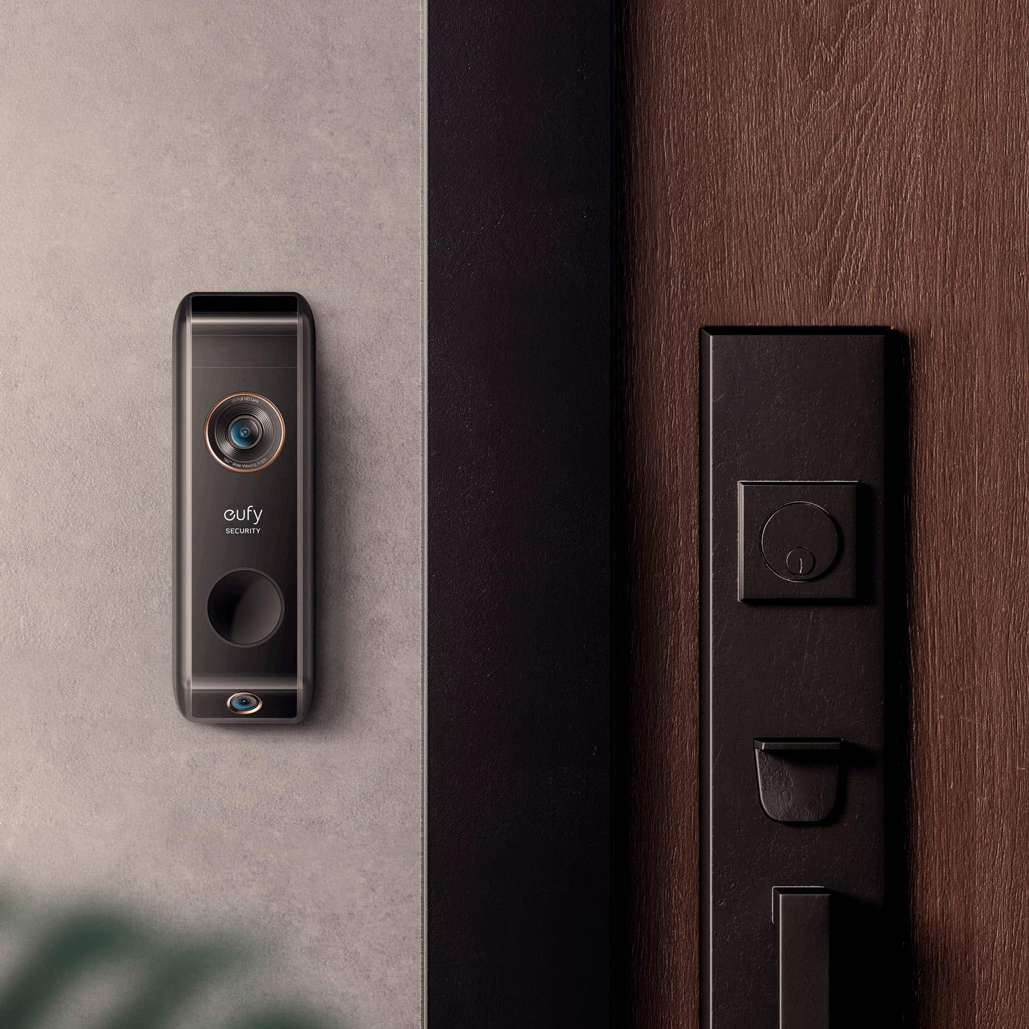 Alt View 14. eufy Security - Smart Wi-Fi Dual Cam Video Doorbell 2K Battery Operated/Wired with Google Assistant and Amazon Alexa - Black.
