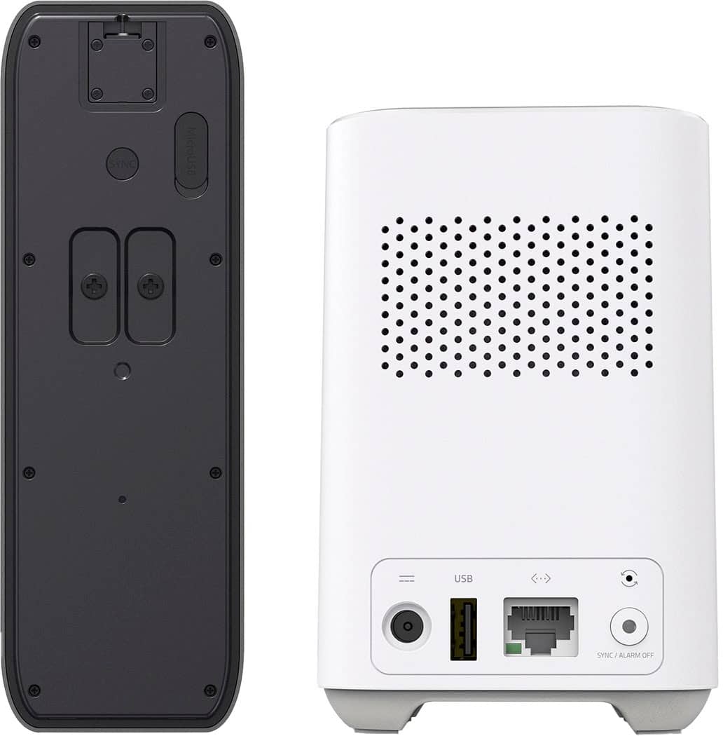 Left. eufy Security - Smart Wi-Fi Dual Cam Video Doorbell 2K Battery Operated/Wired with Google Assistant and Amazon Alexa - Black.