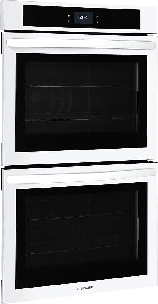 Angle. Frigidaire - 30" Built-in Double Electric Wall Oven with Fan Convection - White.