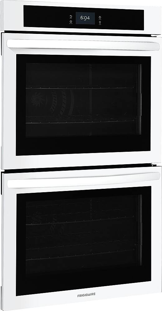 Angle. Frigidaire - 30" Built-in Double Electric Wall Oven with Fan Convection - White.