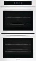 Frigidaire - 30" Built-in Double Electric Wall Oven with Fan Convection - White - Front_Zoom