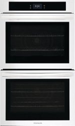 Frigidaire - 30" Built-in Double Electric Wall Oven with Fan Convection - White - Front_Zoom