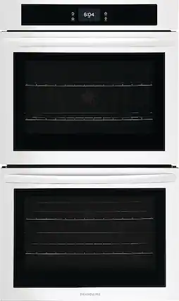 Front. Frigidaire - 30" Built-in Double Electric Wall Oven with Fan Convection - White.
