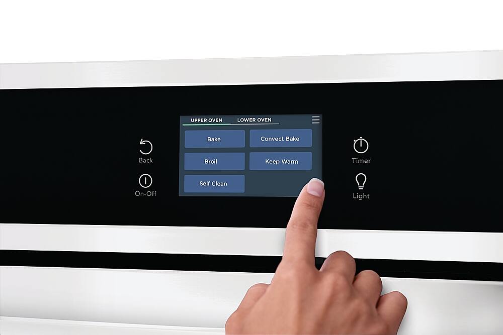 Alt View 12. Frigidaire - 30" Built-in Double Electric Wall Oven with Fan Convection - White.