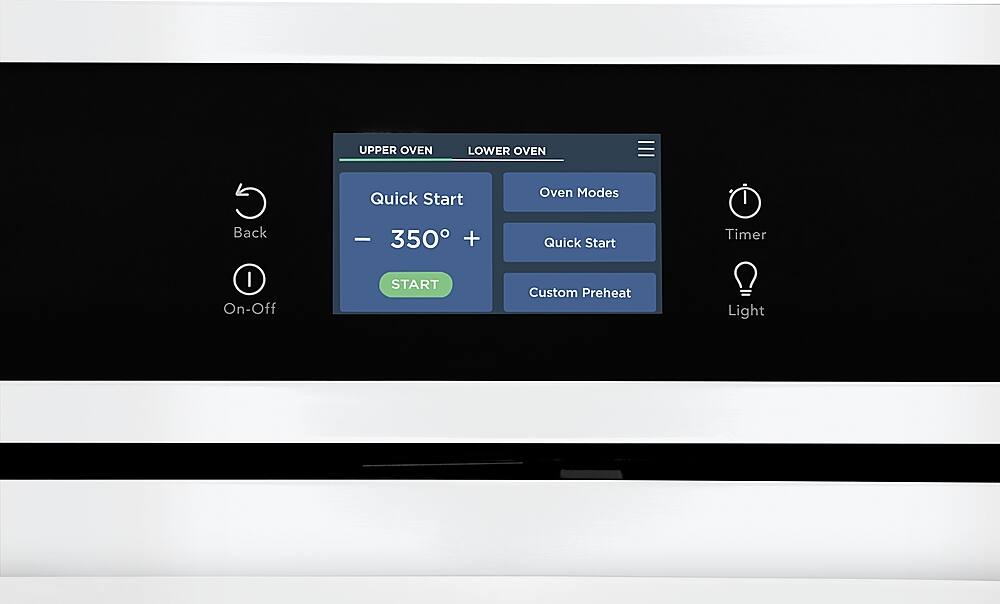 Alt View 14. Frigidaire - 30" Built-in Double Electric Wall Oven with Fan Convection - White.