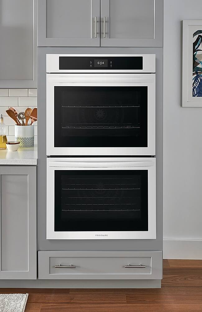 Alt View 18. Frigidaire - 30" Built-in Double Electric Wall Oven with Fan Convection - White.